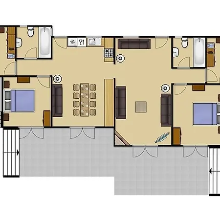 Sleeps 14 Pool Air Con Wifi * Apraos